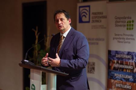 Nagovor Andreja Sile, župana Občine Sežana; Vir: Primorska gospodarska zbornica 